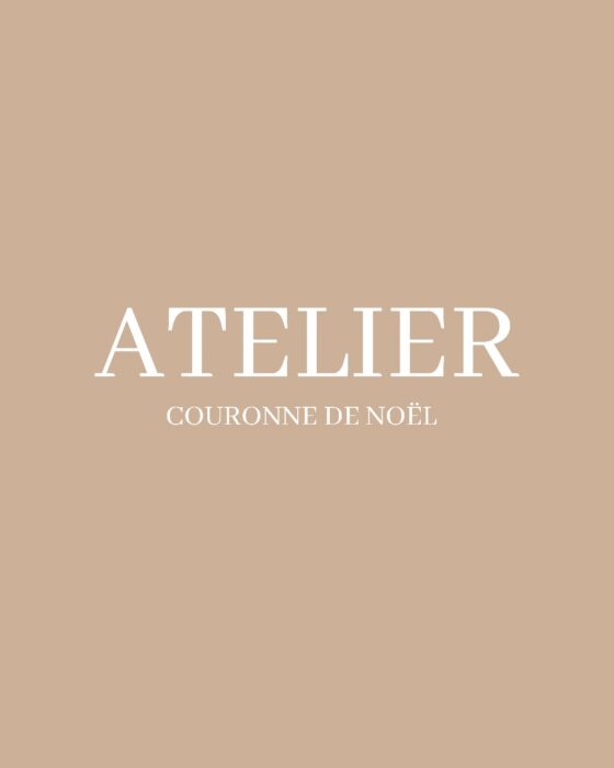 Atelier floral couronne de noel en fleurs séchées