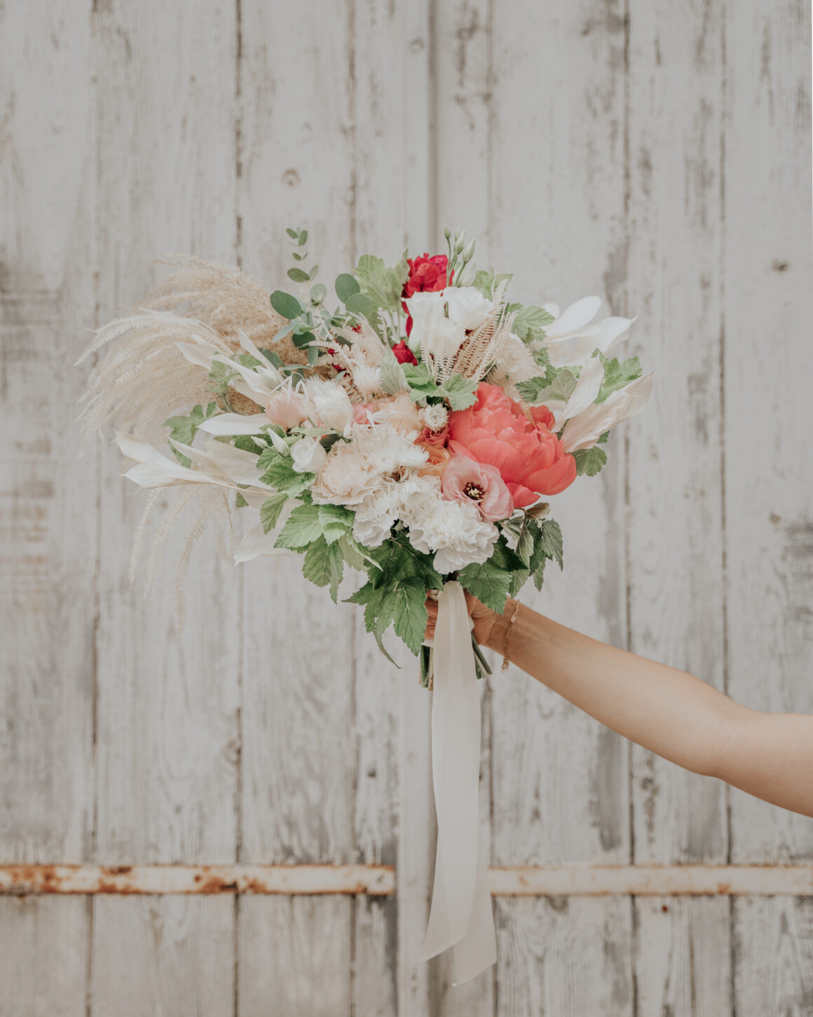 Bouquet de mariée bohème chic