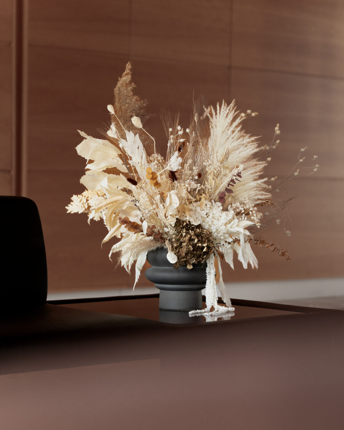 composition florale chic