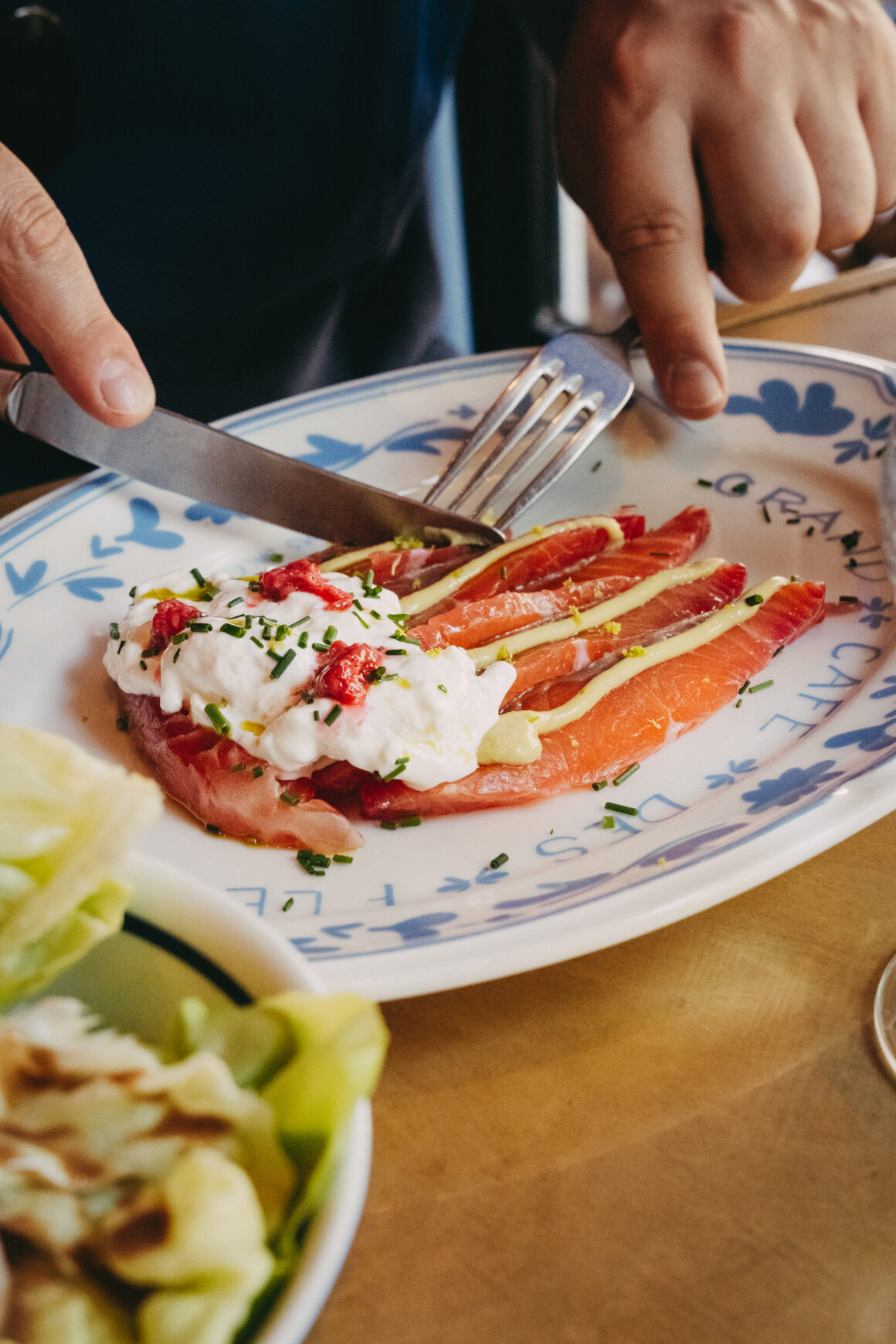 Assiette gastronomique dégustée au restaurant Grand Café des Fleurs à Nice